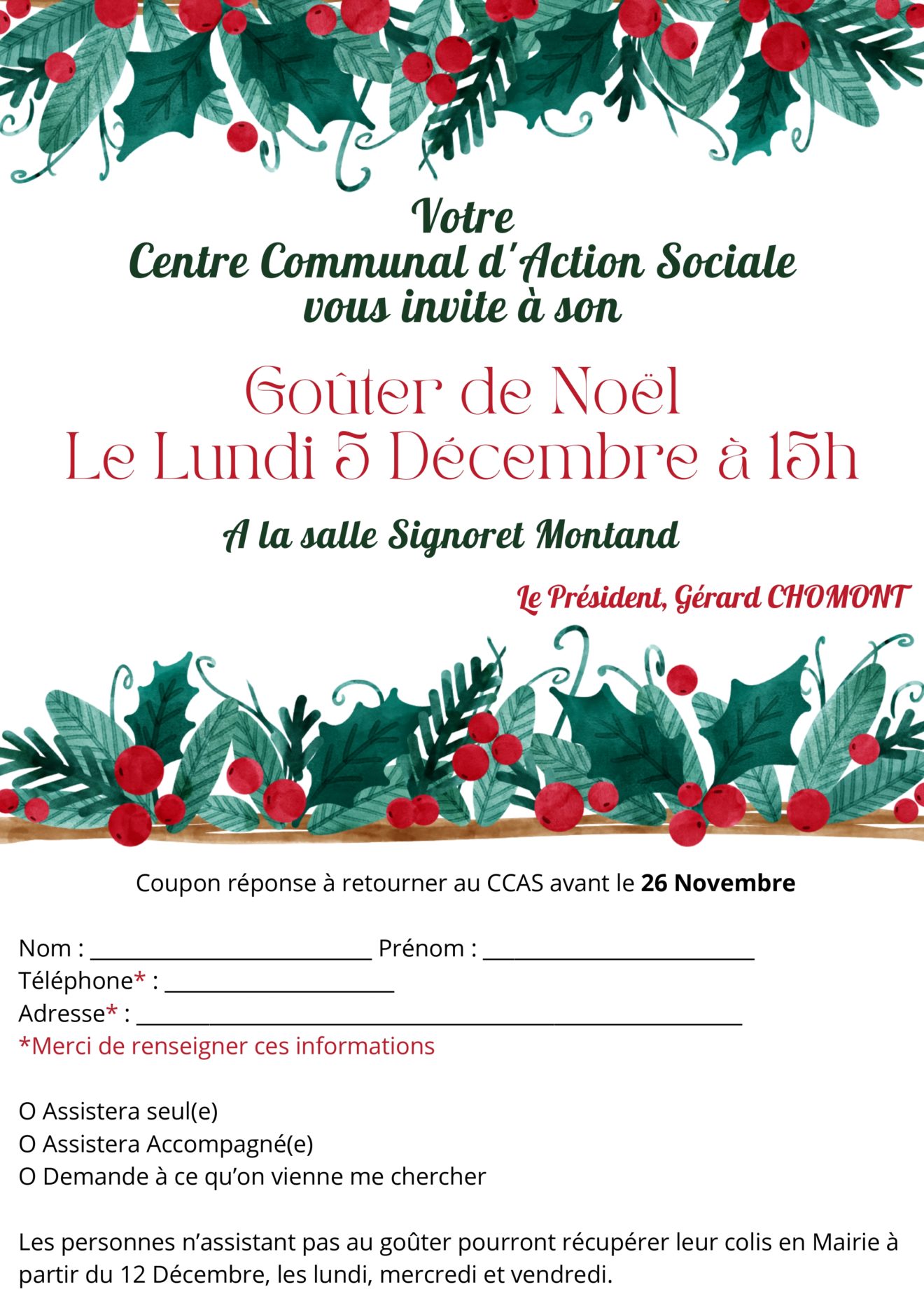 Gouter de NoëlSéniorsCCAS CrégylèsMeaux